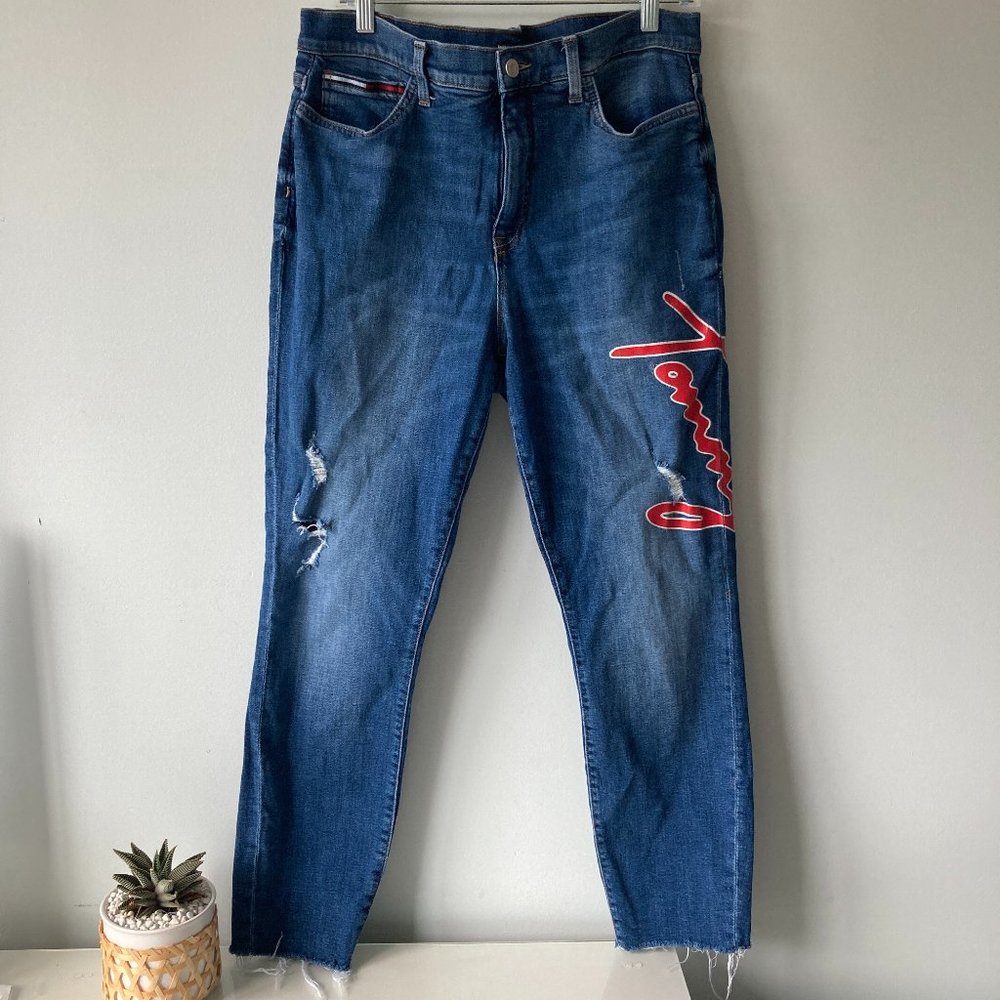 TOMMY HILFIGER 90s High Rise Curve Jeans with print 14